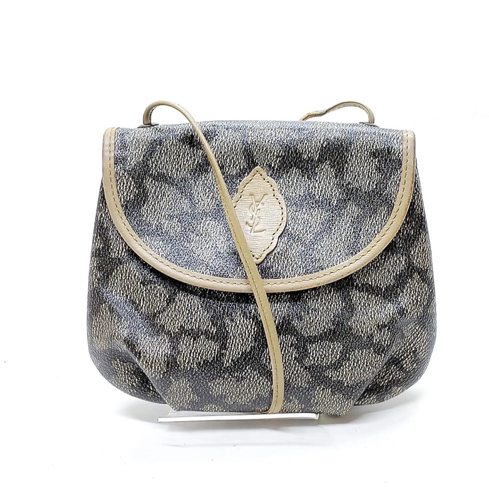 Yves Saint Laurent Brown & Ivory Crossbody